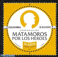 Colombia 2017 Matamoros Por Los Heroes 1v, Mint NH - Colombia