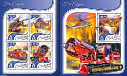 Solomon Islands 2017 Fire Engines 2 S/s, Mint NH - Salomon (Iles 1978-...)