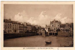 Landerneau Le Pont Et Quai Du Leon - Landerneau