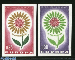 France 1964 Europa 2v, Imperforated, Mint NH, History - Europa (cept) - Nuevos