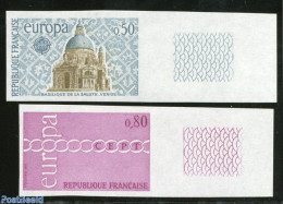 France 1971 Europa 2v, Imperforated, Mint NH, History - Europa (cept) - Ongebruikt
