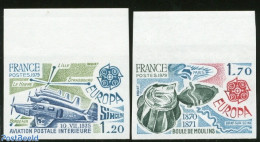 France 1979 Europa 2v, Imperforated, Mint NH, History - Science - Transport - Europa (cept) - Telecommunication - Post.. - Ungebraucht