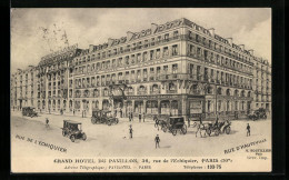 CPA Paris, Grand Hotel Du Pavillon, 36 Rue De L`Echiquier  - Cafés, Hotels, Restaurants