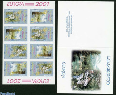 Georgia 2001 Europa, Water, Booklet Imperforated, Mint NH, History - Nature - Europa (cept) - Water, Dams & Falls - St.. - Unclassified