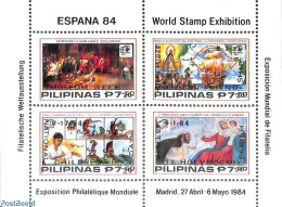 Philippines 1984 Overprints S/s (Rare Item, Only +/- 200 Copies Known), Mint NH, Explorers - Maps - Museums - Explorateurs