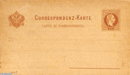 Austria 1876 Postcard 2kr, Italian, Small An/Al, Unused Postal Stationary - Brieven En Documenten