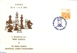 Yugoslavia 1975 4thn Bora Kostic Memorial Chess Tournament, Postal History, Sport - Chess - Brieven En Documenten