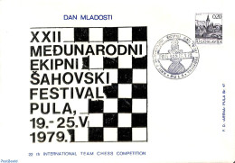 Yugoslavia 1979 Chess Festival Pula, Postal History, Sport - Chess - Covers & Documents