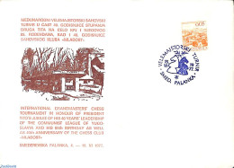 Yugoslavia 1977 Chess Even Smed. Palanka, Postal History - Brieven En Documenten