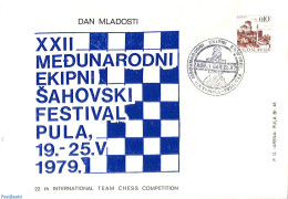 Yugoslavia 1979 Chess Festival Pula, Postal History, Sport - Chess - Lettres & Documents