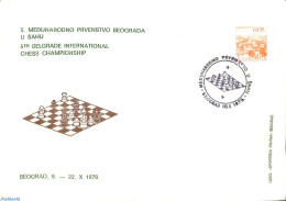 Yugoslavia 1979 5th Belgrade Int. Chess Championship, Postal History, Sport - Chess - Covers & Documents