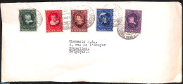 Netherlands 1955 Cover Sent To Belgium With Welfare Stamps 17-10-1955, Postal History - Brieven En Documenten