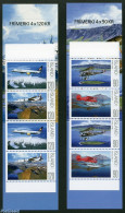 Iceland 2008 Aviation, 2 Booklets, Mint NH, Transport - Stamp Booklets - Aircraft & Aviation - Neufs