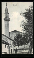 AK Bilek, Ortspartie Mit Moschee  - Bosnië En Herzegovina