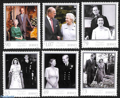 Jersey 2017 70th Wedding Anniversary 6v, Mint NH, History - Kings & Queens (Royalty) - Koniklijke Families