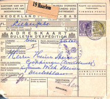 Netherlands 1940 Parcel Card From Haarlem To Göppingen, Censored, Postal History, Censored Mail - Covers & Documents