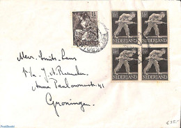Netherlands 1946 Letter From Rotterdam To Groningen, Postal History, History - Militarism - Briefe U. Dokumente
