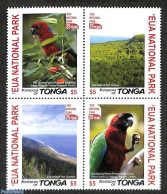 Tonga 2017 Wua National Park 4v [+], Mint NH, Nature - Birds - National Parks - Parrots - Natuur