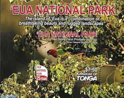 Tonga 2017 Eua National Park S/s, Mint NH, Nature - Birds - National Parks - Parrots - Nature