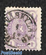 Finland 1875 1M, Perf. 11, Used, Used Stamps - Oblitérés