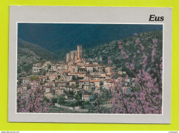 66 EUS Vers Prades Vue Panoramique VOIR DOS Et Flamme De Prades En 1990 - Prades