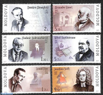 Moldova 2017 Famous Persons 6v, Mint NH, Performance Art - Music - Art - Authors - Musik