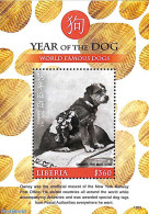 Liberia 2018 Year Of The Dog S/s, Mint NH, Nature - Various - Dogs - New Year - Neujahr