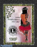 French Polynesia 2017 Lions Club Centenary 1v, Mint NH, Various - Lions Club - Ongebruikt