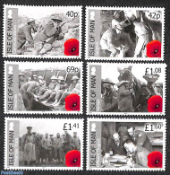 Isle Of Man 2014 World War I 6v, Mint NH, History - Nature - Horses - World War I - Guerre Mondiale (Première)