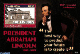 Gambia 2015 Abraham Lincoln S/s, Mint NH, History - American Presidents - Gambie (...-1964)