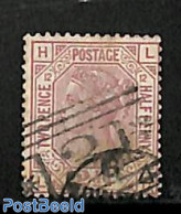 Great Britain 1876 2.5d, Plate 12, Used, Used Stamps - Gebraucht