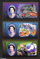 Cook Islands 2007 Definitives, Fauna 3v, Imperforated, Mint NH, Birds - Butterflies - Fish - Fishes