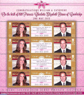 Isle Of Man 2015 Royal Baby M/s, Mint NH, Kings & Queens (Royalty) - Koniklijke Families