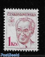 Czechoslovkia 1988 1 Kc. Husak, Mint NH, History - Politicians - Other & Unclassified