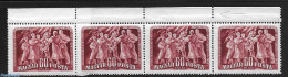 Hungary 1950 Liberationsday, Watermark In Sheet Edge, Mint NH, History - Militarism - Unused Stamps
