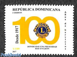 Dominican Republic 2017 Lions Club Centenary 1v, Mint NH, Various - Lions Club - Rotary, Lions Club