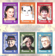 Romania 2017 Stars Of Stage And Screen 6v M/s, Mint NH, Performance Art - Movie Stars - Theatre - Unused Stamps
