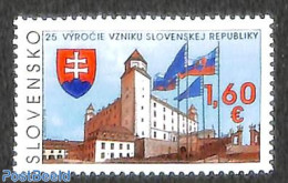 Slovakia 2018 25 Years Republic 1v, Mint NH, History - Coat Of Arms - History - Nuovi