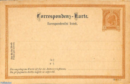Austria 1890 Reply Paid Postcard 2/2Kr (Boehm.), Unused Postal Stationary - Cartas & Documentos