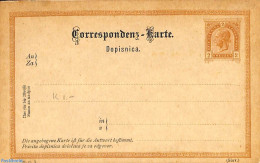 Austria 1890 Reply-Paid Postcard 2/2kr, Short S, Slov., Unused Postal Stationary - Briefe U. Dokumente