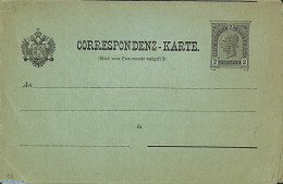 Austria 1890 Tax Correspondence Card, Wien, Unused Postal Stationary - Brieven En Documenten