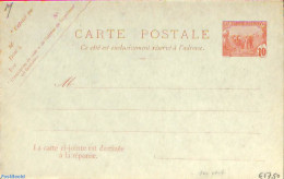 Tunisia 1906 Reply Paid Postcard 10/10c, Unused Postal Stationary - Tunesië (1956-...)