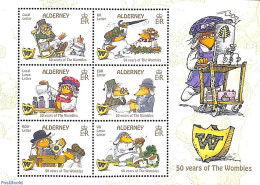 Alderney 2018 50 Years Of The Wombles 6v M/s, Mint NH, History - Kings & Queens (Royalty) - Familles Royales