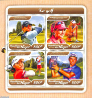 Niger 2017 Golf Sport 4v M/s, Mint NH, Sport - Golf - Golf