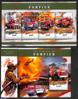 Togo 2018 Fire Engines 2 S/s, Mint NH, Fire Fighters & Prevention - Firemen