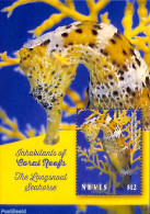 Nevis 2017 The Langsnout Seahorse S/s, Mint NH, Nature - Animals (others & Mixed) - Fish - Fishes