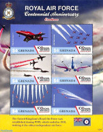 Grenada 2018 Royal Airforce 6v M/s, Mint NH, Transport - Aircraft & Aviation - Avions