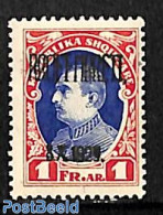 Albania 1929 1Fr, Stamp Out Of Set, Unused (hinged) - Albania