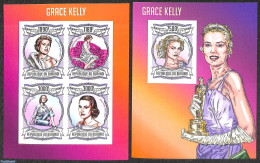 Burundi 2013 Grace Kelly 2 S/s, Imperforated, Mint NH, Kings & Queens (Royalty) - Movie Stars - Familias Reales