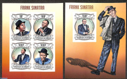 Burundi 2013 Frank Sinatra 2 S/s, Imperforated, Mint NH, Music - Popular Music - Musik